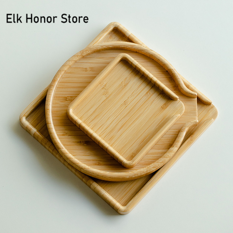 Bonsai Garden Pot - Chiński bambusowy taca gastronomiczna herbata pu-erh