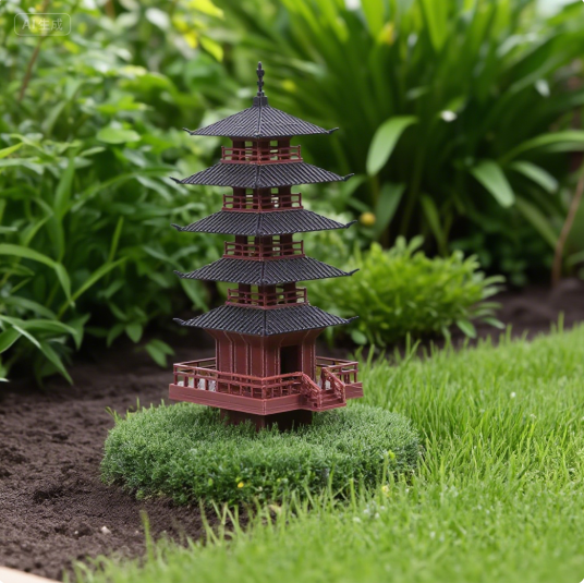 Bonsai Garden Pot - Ogród Akwarium Bonsai Dekoracja Mini Pagoda