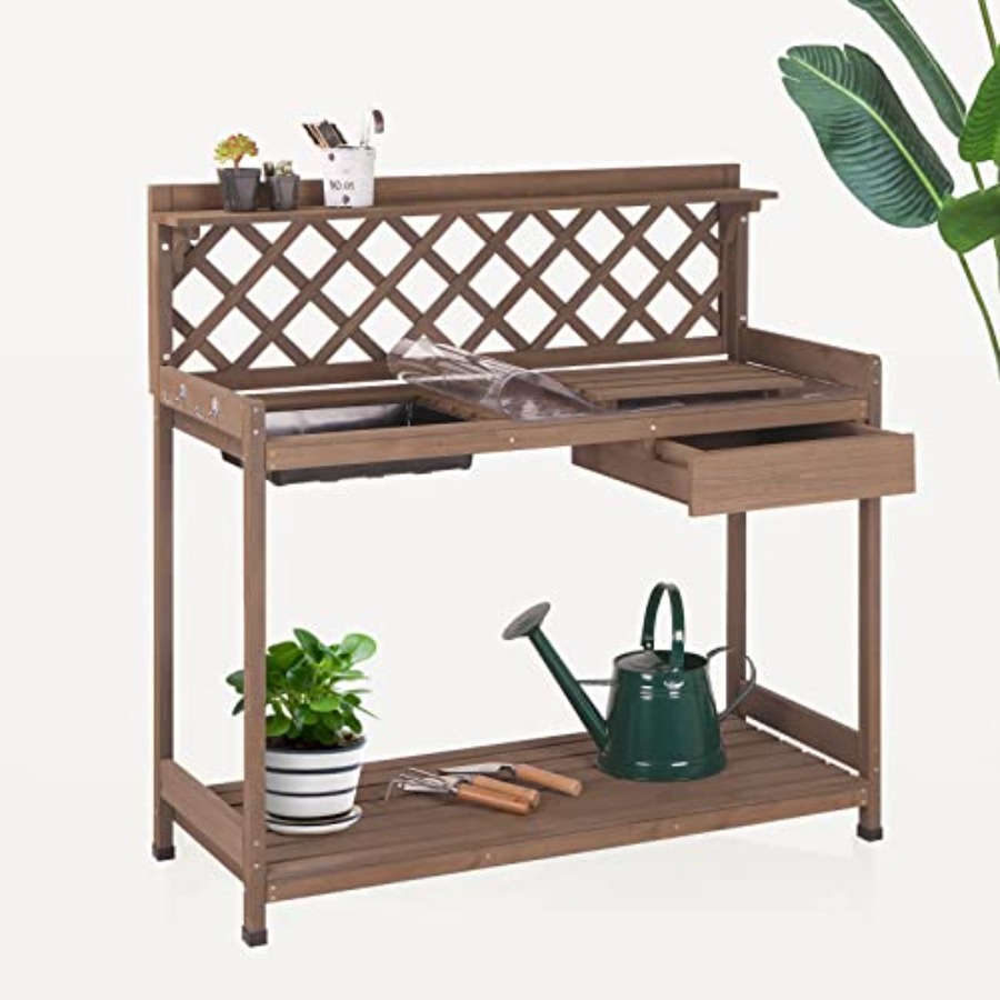 Bonsai Garden Bench - Ławka ogrodowa do prac ogrodniczych, wykonana