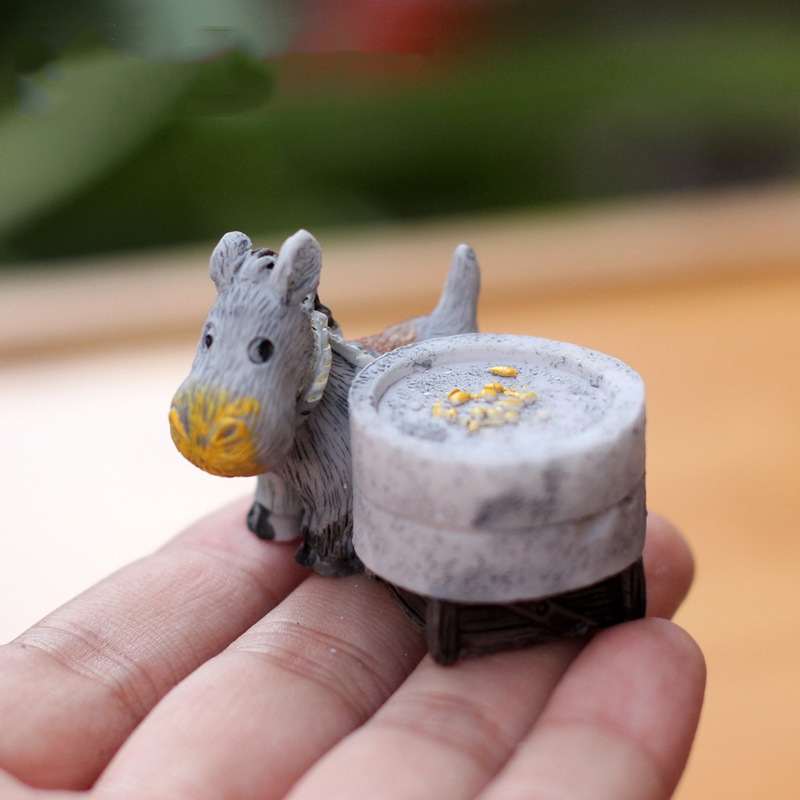 Figurki zwierząt Mini osioł ci – Japan Bonsai Garden recenzja i cena